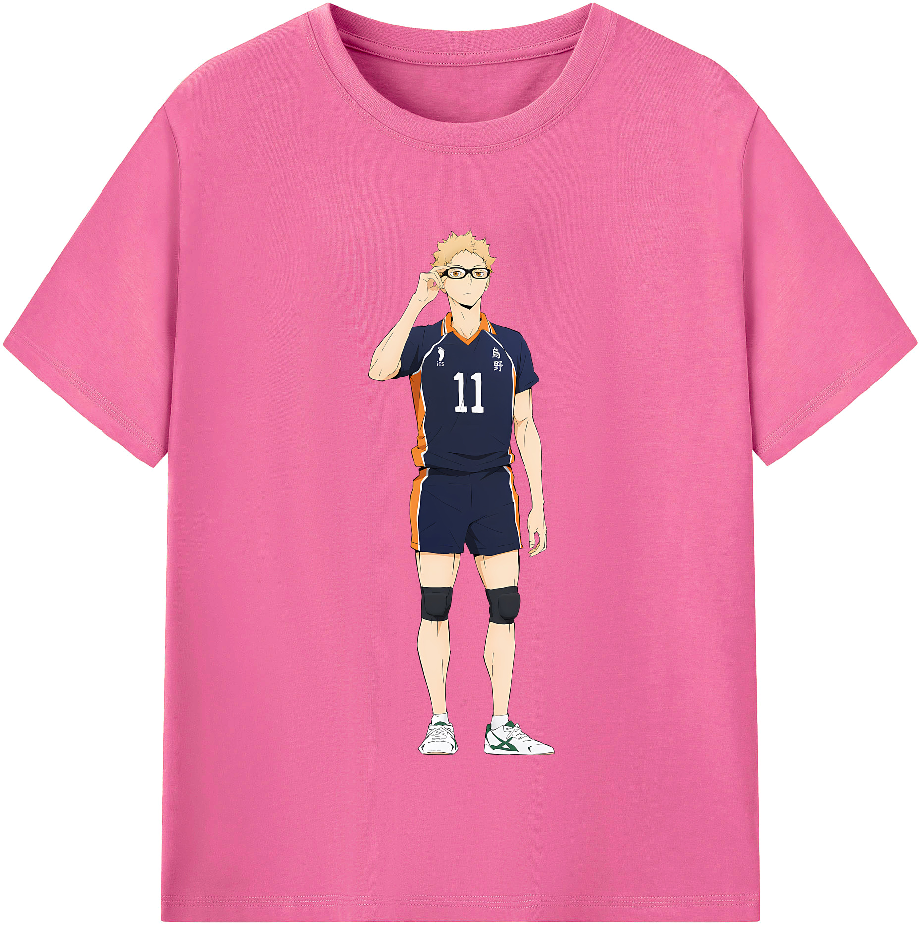 （画像用） ハイキュー!! Haikyu!! レディースカジュアルプリントTシャツ（綿100％）